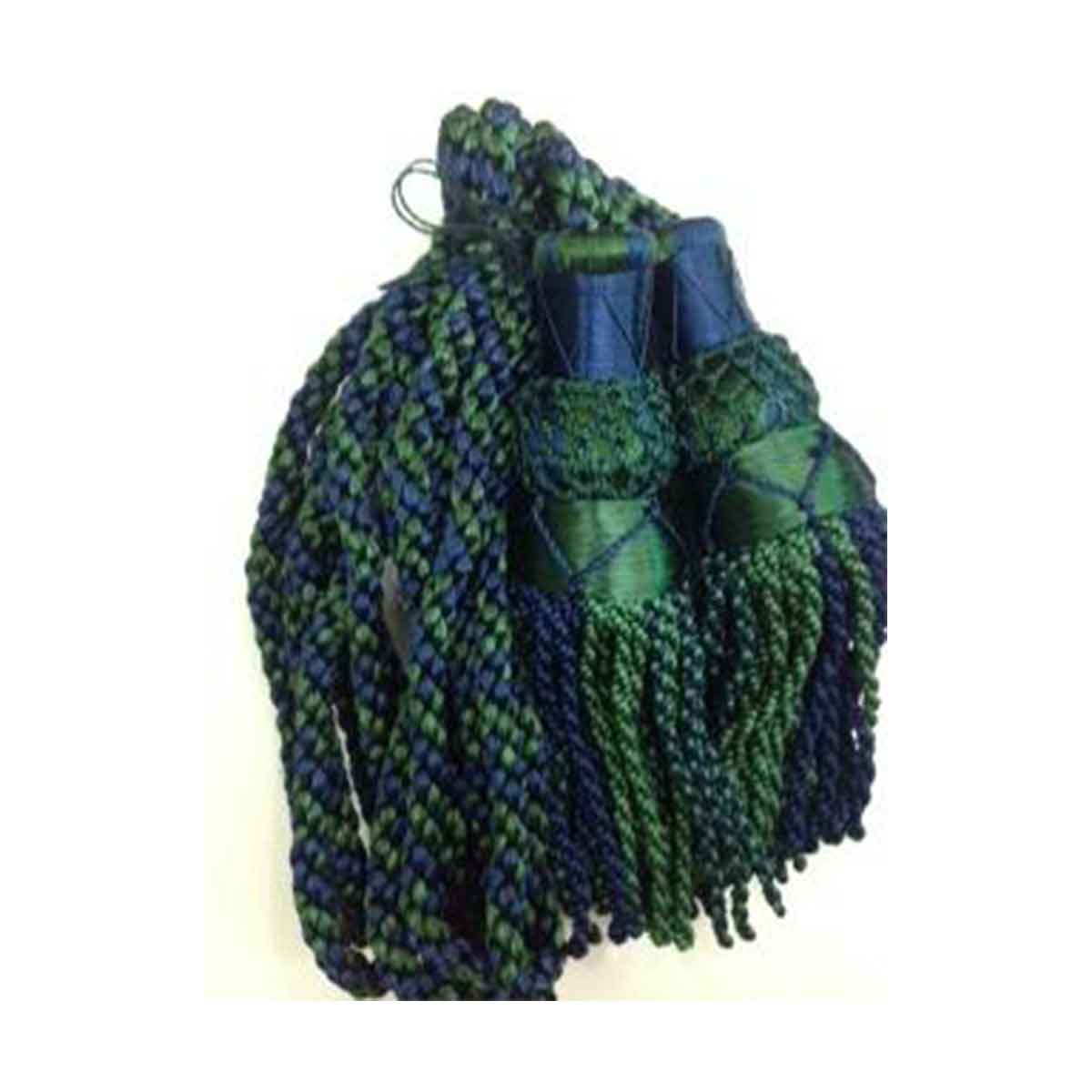 Bagpipe Cords Black Watch Silk - House Of Scotland