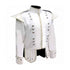 Summer Doublet White Cotton With Silver Braid And Trim - House Of Scotland