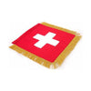Switzerland Table Size Double Sided Hand Embroidered Flag