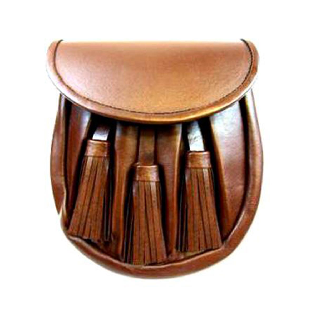 house-of-scotland-tan-color-leather-sporran-with-3-tassels-and-chain-belt