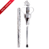Big Crown Mace Fully Chrome Plated With Big Lion 3 Parts 60 Inches